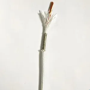 Fire resistance 500 Degree copper conductor Fiberglass Braided Mica tape insulated Fiberglass braided sheath Cable Wire 1.5mm2