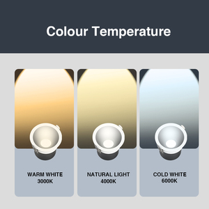 Downlight LED Empotrable de Aluminio Blanco y Negro Moderno de Alta Calidad de 9W para Iluminación del Hogar - Product Image 4