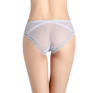Mutandine Sexy in Pizzo per Donne, Intimo Senza Cuciture Trasparente, Slip in Pizzo <span class=keywords><strong>Taglia</strong></span> S M L <span class=keywords><strong>XL</strong></span> e Plus Size, Intimo Sexy a Vita Bassa - Product Image 5