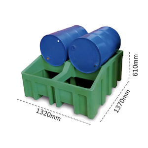 Tanque de muestreo Carvel 1320x1370x610mm para 2 bidones que contienen líquidos peligrosos, capacidad 450lt - Product Image 2