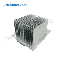 Disipador de calor mecanizado CNC de aluminio de 60*60*48mm con aletas altas para interruptor industrial