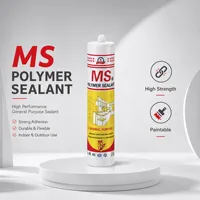 Sellador Híbrido de Polímero MS Premium de 250 ml para Ventanas y Puertas, Impermeable, Alta Elasticidad, Adhesivo Resistente a los Rayos UV