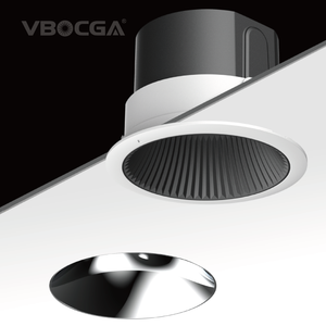 Hotel Project Antiglair <strong>Cob</strong> Lighting Round Recess Adjustable Ip20 <strong>Downlight</strong> <strong>Led</strong> 55mm 75mm Cut Out Ceiling Light - Product Image 1