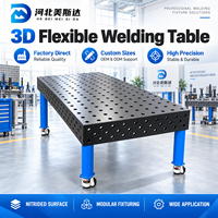 Nouvelle table de soudage flexible 3D sur mesure Meisida, acier Q355, traitement de nitruration, station de soudage alimentée par batterie, précision