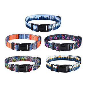 <span class=keywords><strong>Collar</strong></span> de perro al por mayor Bohemia Floral Tribal patrones geométricos suave estilo étnico personalizado ajustable para pequeño mediano grande - Product Image 6
