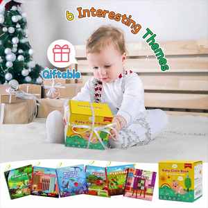 Libros Arrugados para Bebés, Juguete para el Tiempo Boca Abajo, de 6 a 12 Meses, Libro Sensorial, Regalos para Niños y Niñas - Product Image 4