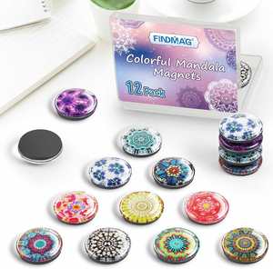 Imanes de Refrigerador 3D de Vidrio Ecológicos de 12 Piezas, Forma Personalizada, Adhesivos Magnéticos Fuertes, Diseño Moderno para Navidad, Hogar y Oficina - Product Image 3