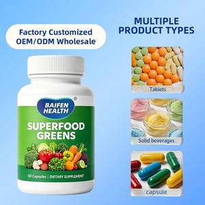 Capsules de suppléments de superaliments verts à marque privée OEM/ODM – Soutient la vente en gros de capsules d'extrait de feuilles de Moringa - Product Image 1