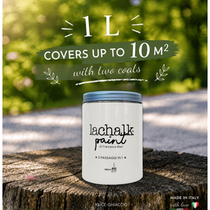 10 ICE 1lt LaChalk the evolution of <b>chalk</b> paint Where <b>chalk</b> meets resin: Hybrid <b>Chalk</b> Resin Paint made in Italy water-based - Product Image 2