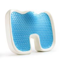Coussin de siège en mousse à mémoire de forme tissée, rafraîchissant, soulagement des douleurs sciatiques, coccygiennes et dorsales, coussin orthopédique pour chaise