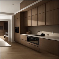 Idée de conception de cuisine Meuble d'armoire moderne Ensembles de cuisine Placard Mobilier personnalisé dans la menuiserie de cuisine