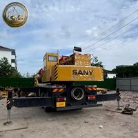 Meilleure Offre Grue sur Camion SANY STC250E5 d'Occasion, Grue Mobile de 25 Tonnes en Bon État pour Travaux d'Érection de Poutres de Pont