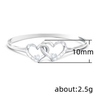F484 Anello in oro bianco con diamante taglio a cuore, colore naturale G, gioielli romantici da donna per fidanzamento - Product Image 3