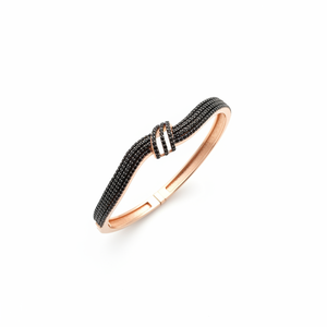 Bracelet de créateur en or rose avec micro pavé de CZ P. Zircon micro pavé en argent sterling 925K pour cadeau - Product Image 2