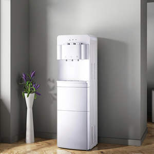 Dispensador de agua eléctrico independiente con máquina de hielo Carga superior Diseño de plástico Compresor frío y caliente Refrigeración para uso doméstico en hoteles - Product Image 6