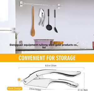 เครื่องบดกระเทียมแบบ 2-in-1 สำหรับครัวเรือน ทำจากอลูมิเนียมอย่างดี ทนทาน ไม่เป็นสนิม ใช้งานง่าย สำหรับบดขิงและถั่วต่างๆ ขายส่ง - Product Image 6