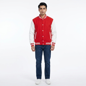 Nueva Chaqueta Letterman de Invierno con Estampado Casual, Mangas de Algodón, Lana, Unisex, Estilo Vintage Universitario, Transpirable - Product Image 1