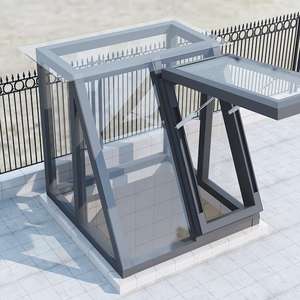 Puits de lumière pyramidaux étroits modernes, économiques en énergie, à ouverture électrique, pour toits, fenêtres et autres applications, <span class=keywords><strong>trappe</strong></span> de <span class=keywords><strong>cave</strong></span> à vin - Product Image 6