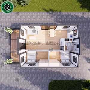 Maison préfabriquée modulaire extensible et portable de 20 pieds ou 40 pieds, pour logement temporaire - Product Image 6