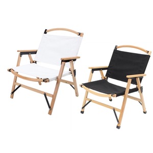 Chaise pliante légère d'extérieur, portable, en bois courbé, pour plage, pique-nique, camping, pelouse, pêche - Product Image 2