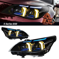 Pour BMW Série 5 E60 03-10 : Ensemble de phares LED automatiques, mise à niveau Plug and Play, feux avant, clignotants, feux de jour DRL, lentille de projecteur