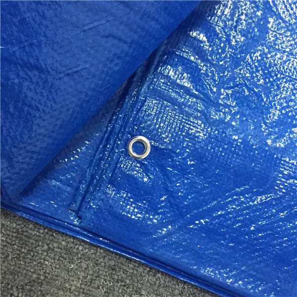 Lona PE, material de barraca, cobertura de plástico impermeável para exterior, lona poli azul, tecido hdpe
