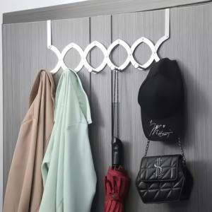 <span class=keywords><strong>Crochet</strong></span> <span class=keywords><strong>de</strong></span> rangement réglable en acier inoxydable sur la porte crochets arrière <span class=keywords><strong>crochet</strong></span> <span class=keywords><strong>de</strong></span> <span class=keywords><strong>radiateur</strong></span> rétractable pour vêtements <span class=keywords><strong>salle</strong></span> <span class=keywords><strong>de</strong></span> <span class=keywords><strong>bain</strong></span> - Product Image 1