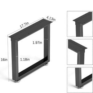 Bàn Chân Thép Bàn Hiện Đại Ăn Uống Đồ Nội Thất Văn Phòng Kim Loại Gang Nhiệm Vụ Nặng Nề Công Nghiệp Nhà Hàng Băng Ghế Dự Bị Bàn Khung Cà Phê - Product Image 3