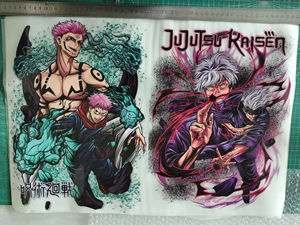 Autocollant personnalisé en caoutchouc PET lavable à motif dessin animé, impression sérigraphique pour transferts thermiques sur T-shirts – Collection été - Product Image 3