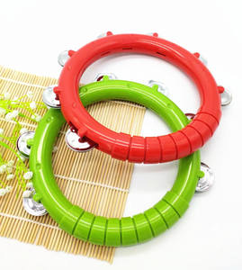 Instrumentos musicales de percusión para niños Tamborin, agitador de ritmo de desarrollo, tambor de percusión de mano, juguetes a la venta - Product Image 4