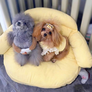 पर्यावरण के अनुकूल चार मौसमों सार्वभौमिक ठोस पैटर्न दीर्घवृत्त आकार लक्जरी पालतू जानवरों और कुत्तों के लिए हटाने योग्य चटाई के साथ - Product Image 6