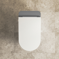 Toilette siphonique en céramique au sol couleur blanche toilette en porcelaine une pièce