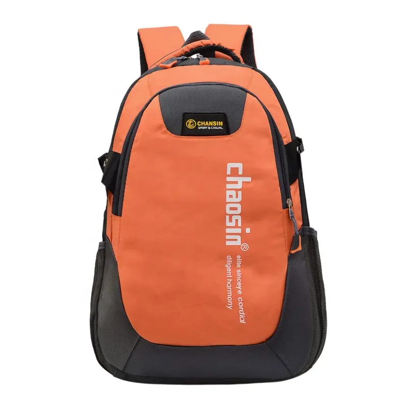 Grosir ransel sekolah cewek Laptop beberapa Saku oranye tas sekolah untuk siswa