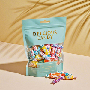 Tùy chỉnh nhiệt con dấu đứng lên túi dây kéo túi Mylar cho kẹo thuận tiện và bền - Product Image 3