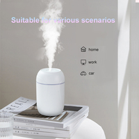 Diffuseur d'arômes USB portable mini, très vendu, humidificateur d'air à huiles essentielles, pour voitures, maisons, extérieur, 300 ml, ultrasonique, coloré