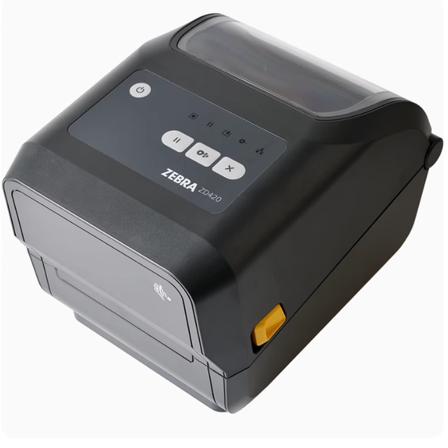 ZEBRAzebra ZD420T/ZD421T Two-Dimensional Code Adhesive Barcode Label Printer Genuine Electronic Face Sheet 4 Inch Stock
