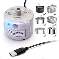 Pompe à eau pour fontaine à chat USB 5V DC, pompe submersible en ABS cylindrique, pièce de rechange pour distributeur d'eau pour animaux de compagnie