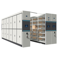 Stockage de fichiers haute densité en acier laminé à froid 0,6-1,2 mm avec revêtement électrostatique pour centre de documents bancaires et salle d'archives financiers