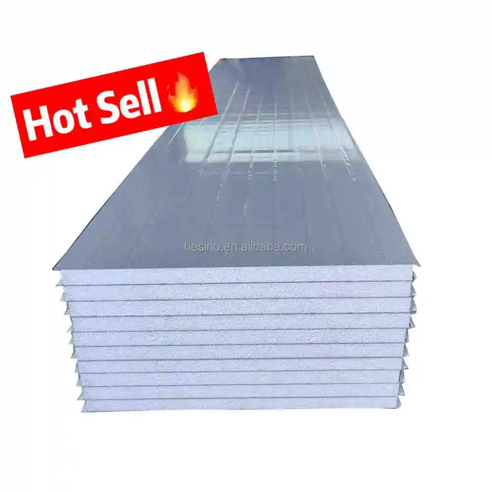 Fireproof Roofing Material Eps Sandwich Panels Insulated Wall Roof Polystyrene Eps Sandwich Panel Roof Tile Eps Sandwich Panel