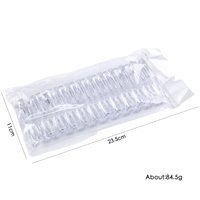 Nouvelles 120 pièces d'échantillons de couleurs unies pour ongles, formes ovales à fond plat, conception à coller entièrement, pour l'affichage des couleurs de vernis gel