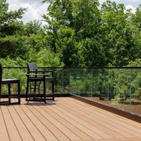 Système de profilés en U en aluminium EKOO pour balustrades de balcon et d'escalier en verre sans cadre