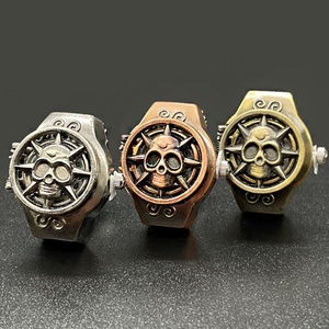 Reloj de Anillo Hexagonal con Esfera Verde a Precio de Fábrica, Reloj de Dedo de Cuarzo con Piedra Natural Personalizada, Logotipo Personalizado OEM para Hombres y Mujeres - Product Image 1