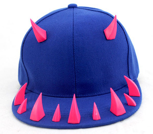 Moda chic Hombres Mujeres sombreros <span class=keywords><strong>de</strong></span> camionero con remaches <span class=keywords><strong>de</strong></span> metal cuernos y dientes <span class=keywords><strong>de</strong></span> lobo Sombrero <span class=keywords><strong>de</strong></span> béisbol <span class=keywords><strong>rap</strong></span> Snapback Flat Bill <span class=keywords><strong>gorras</strong></span> sombrero - Product Image 5