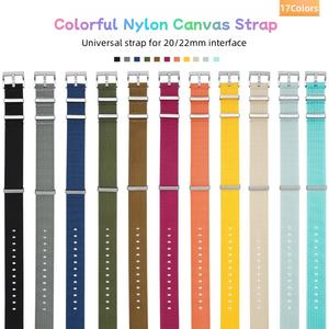 Correa de Reloj Universal de Nailon Ligero de 20mm 22mm para X para MoonSwatch, Correa de Reloj para Hombre y <span class=keywords><strong>Mujer</strong></span> - Product Image 2