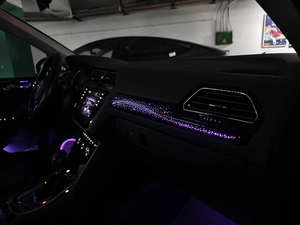 Accessoires de voiture SJC, décoration intérieure, éclairage automobile pour <span class=keywords><strong>Volkswagen</strong></span> <span class=keywords><strong>Tiguan</strong></span> L 2017-<span class=keywords><strong>2021</strong></span>, lumière ambiante LED dynamique 64 couleurs - Product Image 2