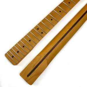 Mástil de guitarra eléctrica TL de arce tostado con 21 trastes y orificio para afinadores de 8 mm, acabado satinado - Product Image 1