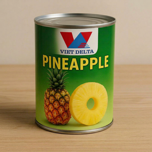 Tranches d'ananas en conserve dans un sirop léger du Vietnam, marque VIET D.E.L.T.A, 3 kg, durée de conservation de 12 mois - Product Image 1