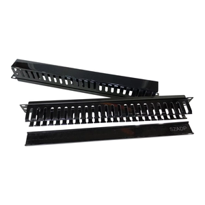 Chất lượng cao szadp 12 Cổng 24 cổng SFTP CAT5E/Cat6 Patch Panel lạnh cán thép + ABS Vật liệu 19 "Tủ cài đặt màu đen - Product Image 2