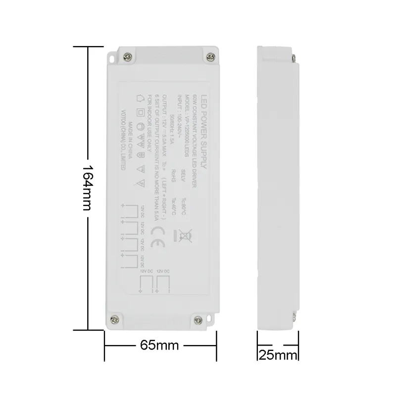 Premuimm Orion Multi Port 12V 24V LED Driver Plug dan Bermain untuk Enam Lampu Channes