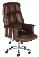 Chaise de bureau de direction classique pivotante moderne en cuir PVC à dossier haut pour invités et managers, vente en gros OEM - Product Image 2